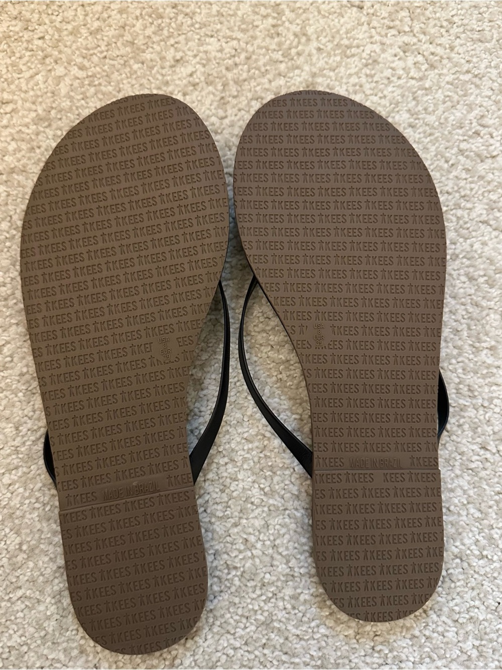 TKEES Black vegan Lily flip flop - Picture 4 of 5